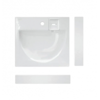 Раковина под стиральную машину Sanita Luxe Galaxy 60 WB.WM/Galaxy/60-C/WHT.G/S1 белая